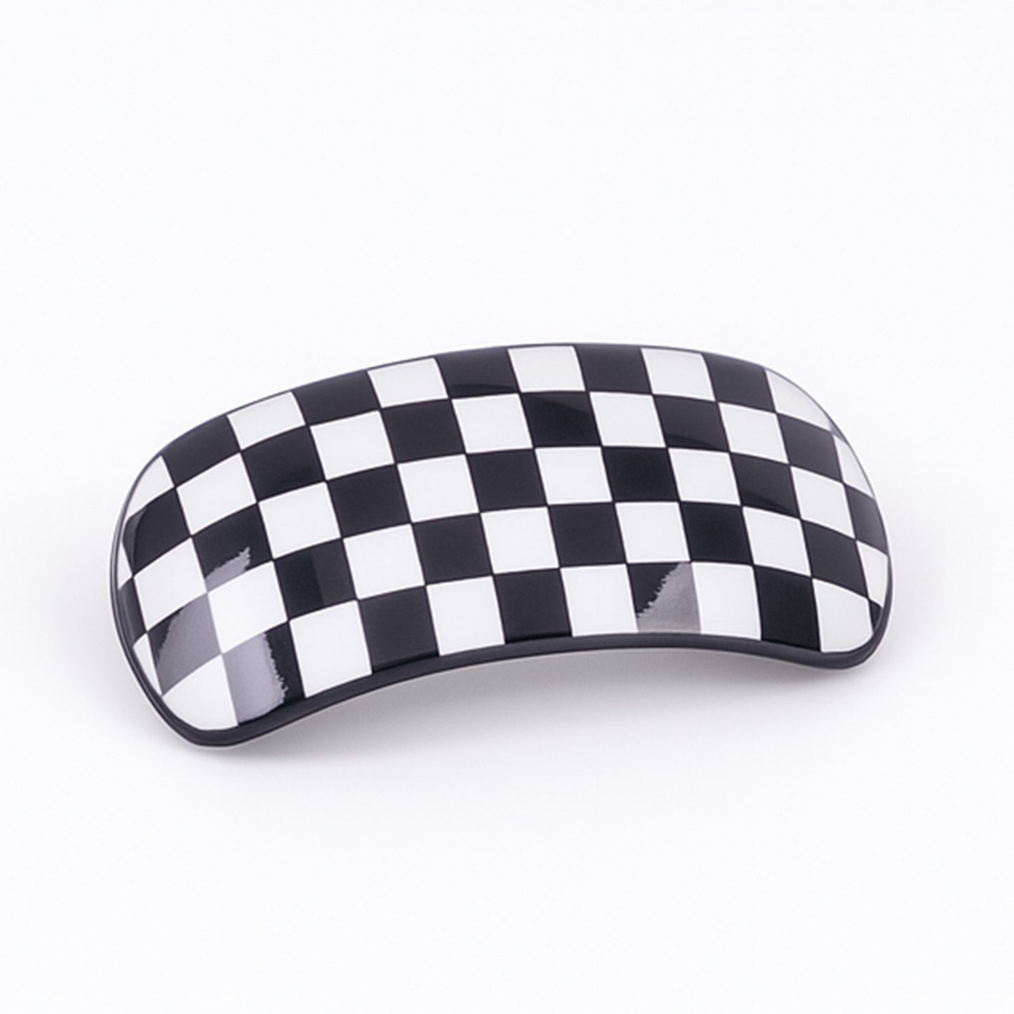 12er Set Haarspangen Kariert Schwarz/Weiß Retro Karo Rockabilly Accessoires Mode