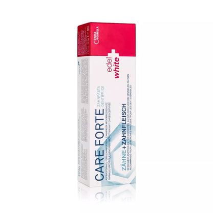 2er Set edel+white Care Forte Zahnpasta je 75ml Zähne Zahnfleisch Kariesschutz