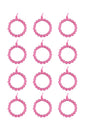12er Set Armbänder Rosa Perlen Armreif Schmuck Perlenarmband Elastisch Geschenk