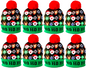 8 LED Licht Mütze Ho Ho Ho Weihnachtsmütze Weihnachten Bommel Strickmütze Nikolaus