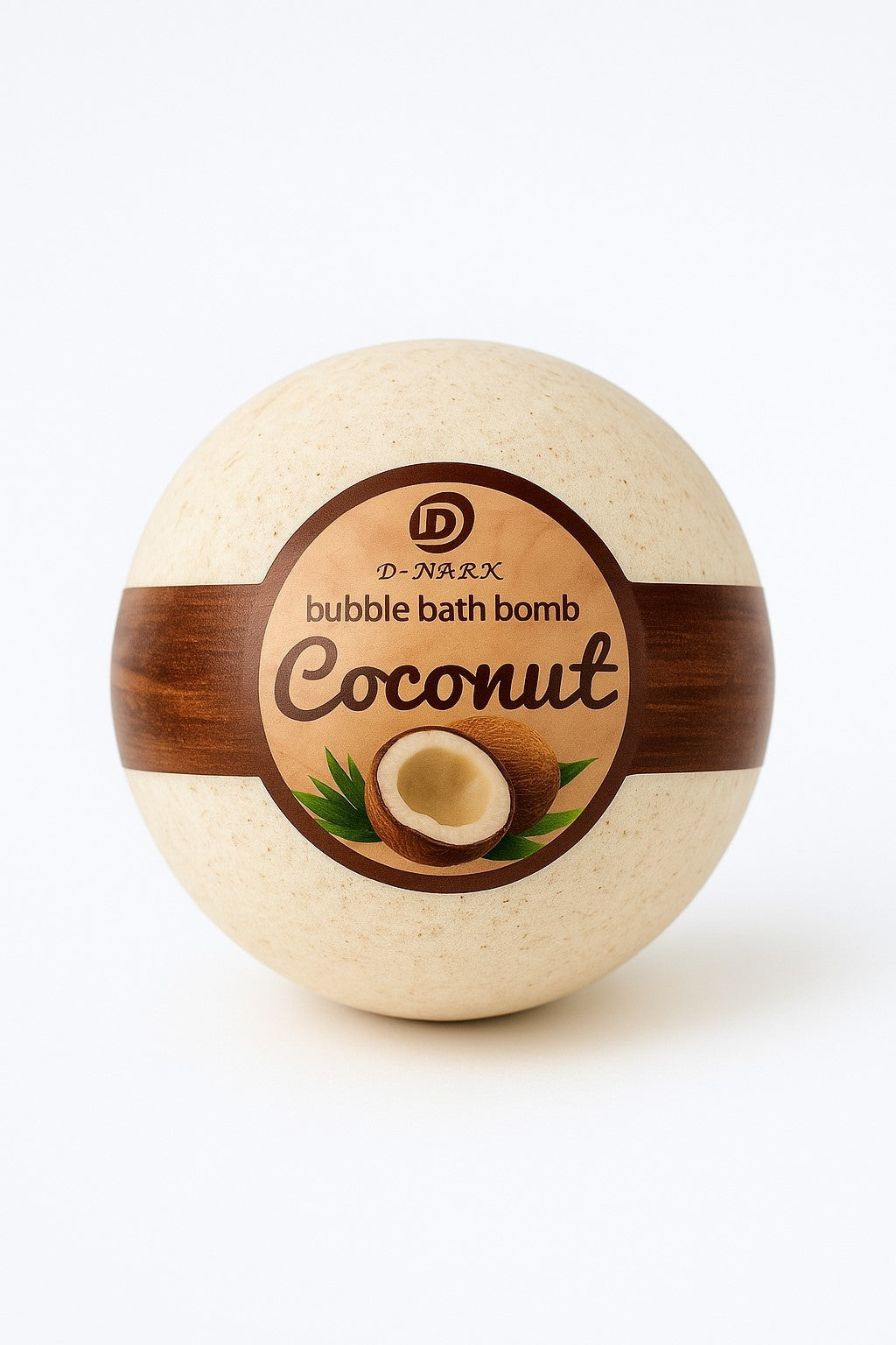 1x Badebombe Kokosnuss Thailand Handgemacht Bubble Bath Bomb Wellness Badekugel