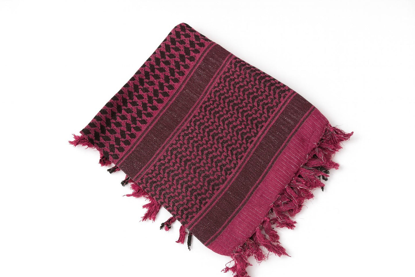 Palästinensertuch Shemagh Tuch Fuchsia mit Glitzer Halstuch Kopftuch Pali Tuch
