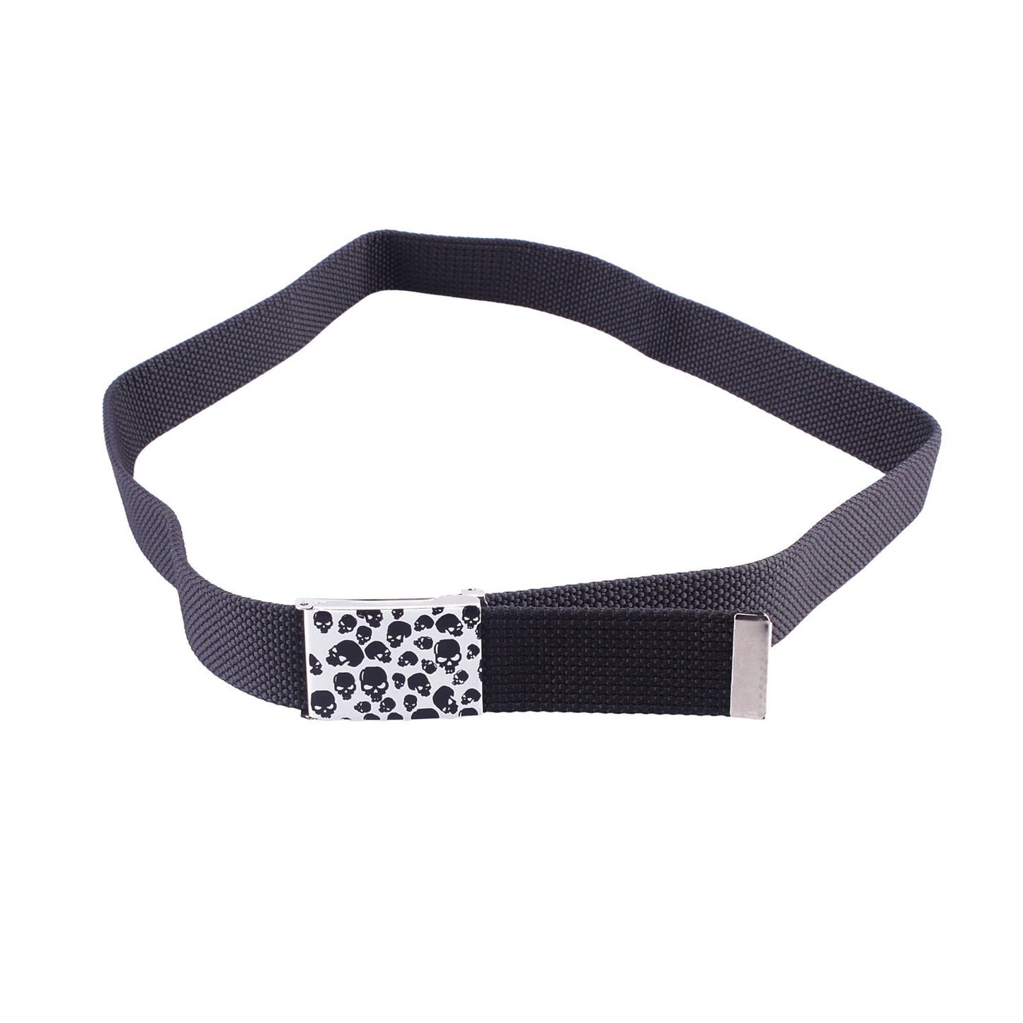 Gürtel Belt Schwarz/Weiß Totenkopf Skulls Punk Rocker Rockabilly Unisex Hüftgürtel