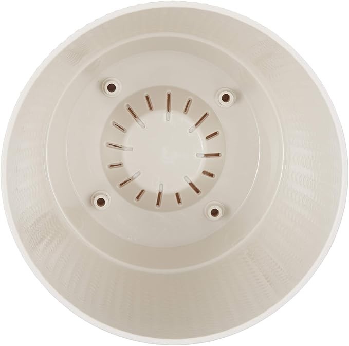 5x Blumentöpfe Altweiß Ø 21,6 x 19,2 cm - 5 L Pflanztopf Übertopf Blumentopf
