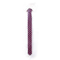 Krawatte Schwarz mit Pinken Punkten Schmal Polka Dots Mode Herren Satinoptik