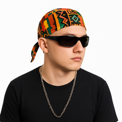3er Set Bandana Kopftuchs Kopftuch Tuch Biker Rocker Unisex Stirnband Accessoire Freizeit