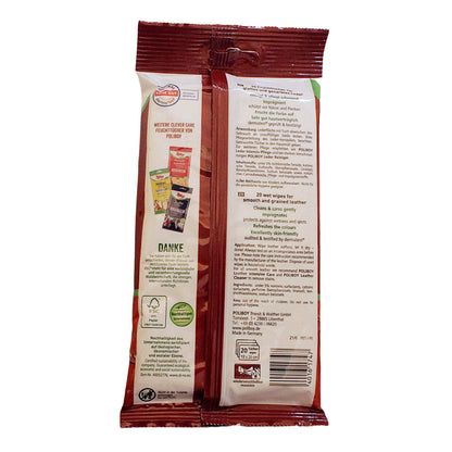 3x Poliboy Lederpflege Feuchttücher 3x20 Stk Reinigung Schutz Pflege Glanz Leder