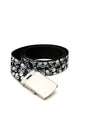 Gürtel Belt Schwarz Weiß Totenköpfe Hüftgürtel Jeansgürtel Rockabilly Biker Punk Rock