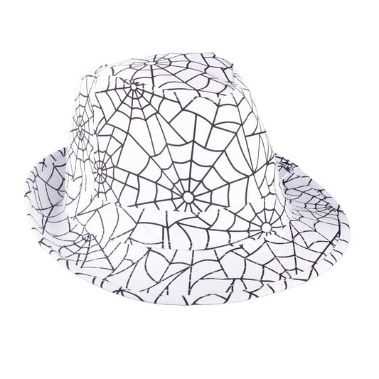 Hut Spinnennetz Weiß Unisex M/L Gothic Halloween Karneval Kostüm Accessoire