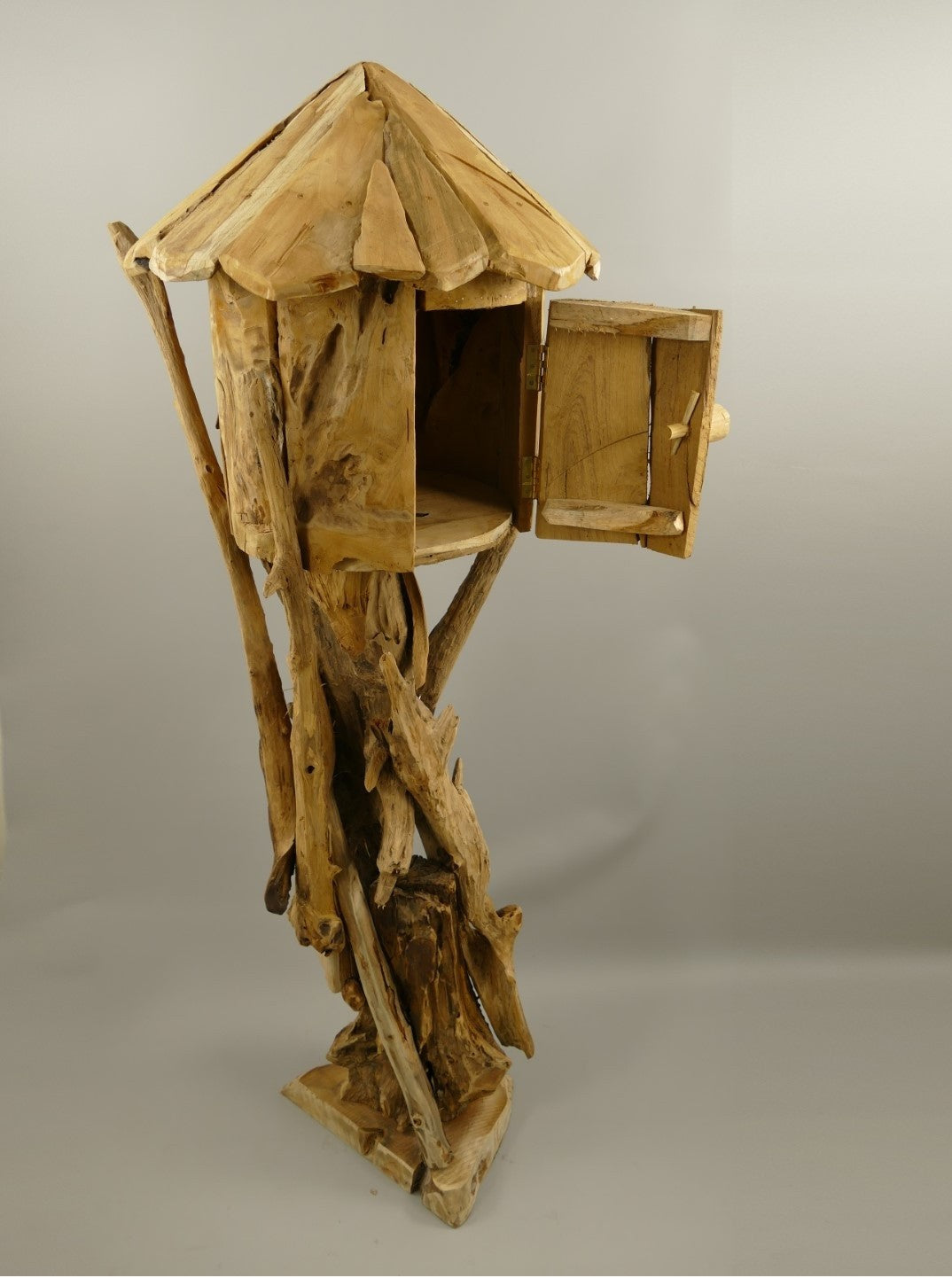 150 cm Garten Vogelhaus Vogelhäuschen Holz Naturholz