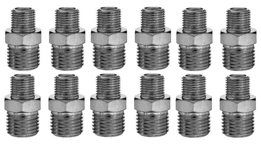 12er Set Rowi Reduziernippel 1/8'' AG x 1/4" AG Reduzierstück Kompressorzubehör