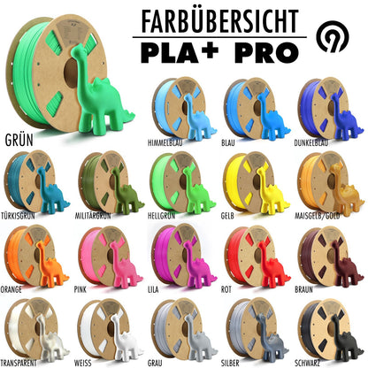 3er Set PLA+ plus 3D Filament Grün je 1 kg pla+ Hochwertig Drucker Material bio
