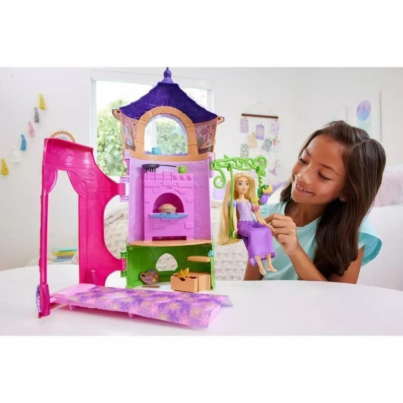 Mattel HMV99 Disney Princess Rapunzels Turm mit Puppe und Zubehör Prinzessin