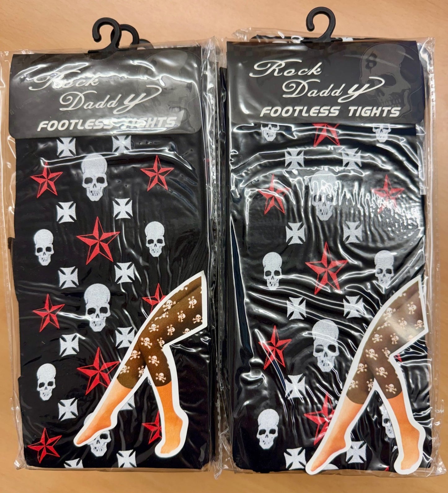 Karton mit min. 15 Leggins/Strumpfhosen Stern/Totenkopf Skull Restposten Posten Aktion