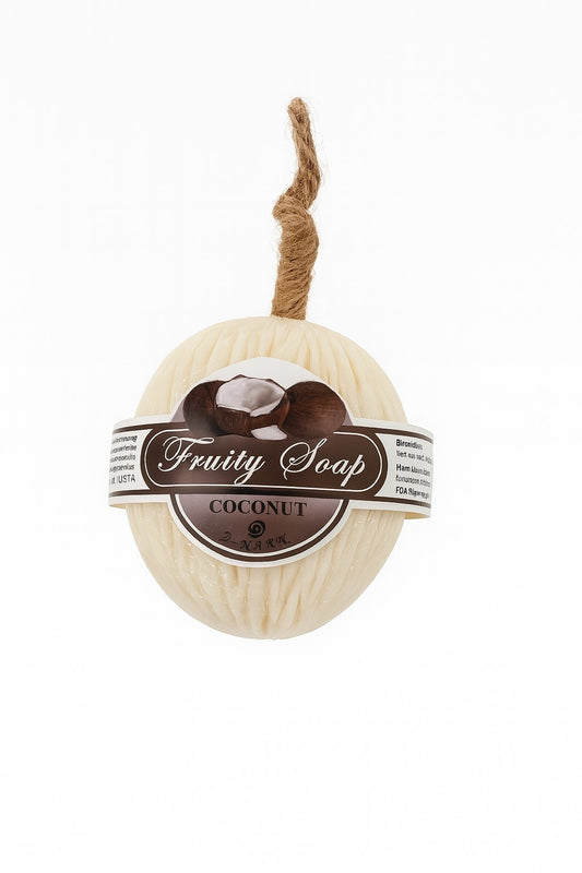 Luffa Seife Kokosnuss Hell Bodyscrub Peeling Duft Handgemacht Thailand Pflege