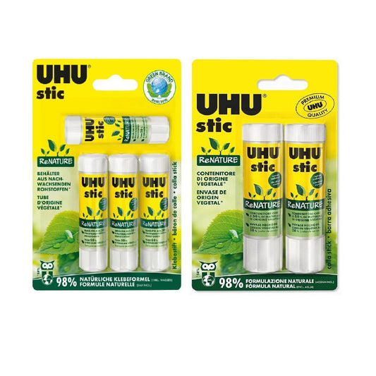 Uhu Kleber Set Renature Klebestift Stic Schulkleber Basteln Klebestoff Büro