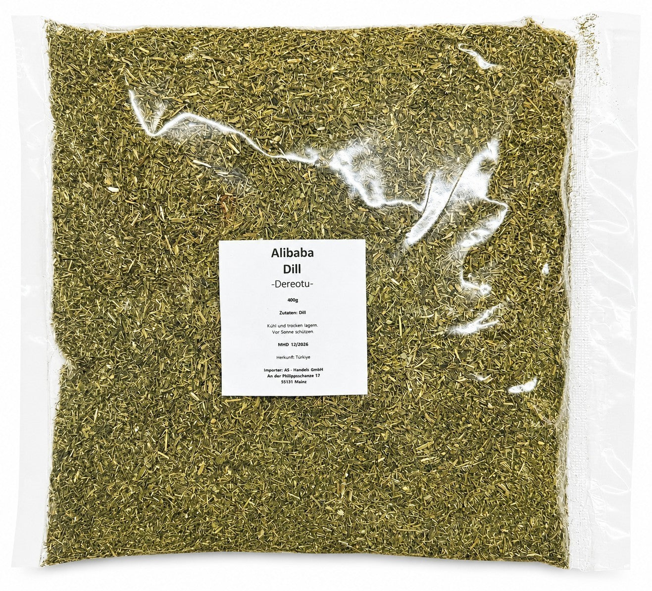 Alibaba Dill 400g getrocknet gerebelt Dereotu Gewürz Gewürze Dillspitzen