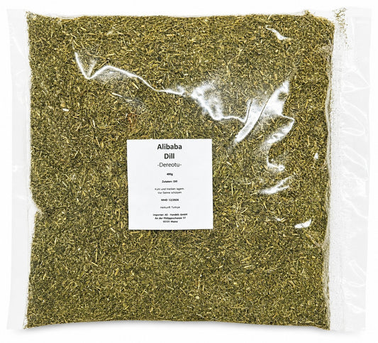 Alibaba Dill 400g getrocknet gerebelt Dereotu Gewürz Gewürze Dillspitzen