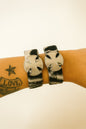 2er Set Armband Kreuz Zebra Biker Punk Gothic Rock Festival Unisex Armschmuck