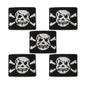 5er Set Fingerschweißband Schwarz Totenkopf Skull Schweißband für Finger Fingersleeve