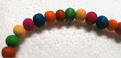 10 x Hals Kette Bunt RASTA Reggae mit Holzperlen