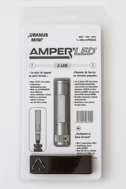 1 Taschenlampe Amper LED Uranus Mini 3LED Outdoor Lampen Minitaschenlampe Licht