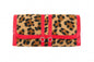 Geldbeutel Rot Leopard Plüsch Geldbörse Portemonnaie Rockabilly Gothic Damen