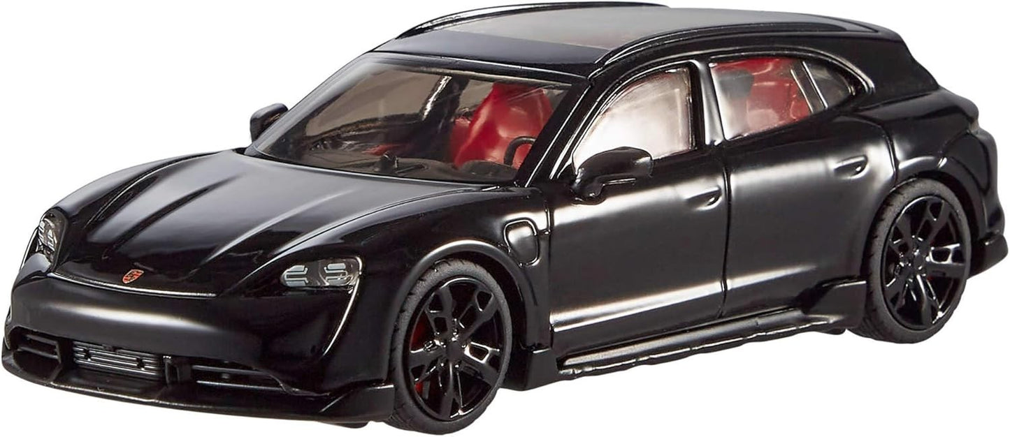 Hot Wheels HWT10 Premium 1:43 Porsche Taycan Turbo S Cross Turismo Schwarz