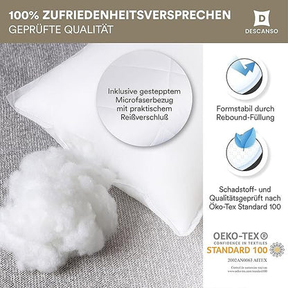 Seitenschläferkissen mit Bezug ✔️ ergonomisch weich Kissen Kopfkissen Lagerung Nackenkissen