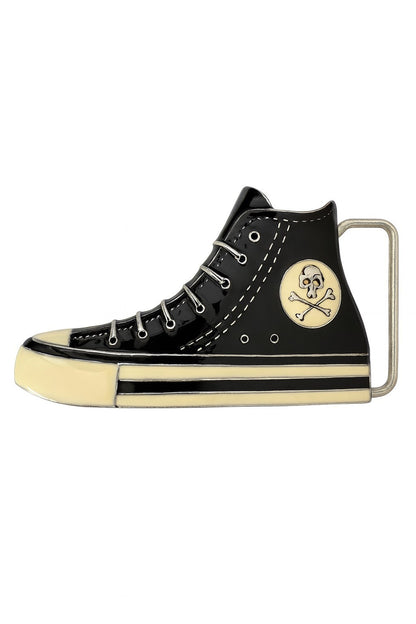 2er Set Gürtelschnalle Schuh Rot & Schwarz Schnalle Gürtelschließe Sneaker