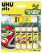 Uhu Stic Mariokart 5er Set (4x 8,2g + 1x 21g) Klebestift Bastelkleber Schule