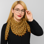 Leopard Tuch Damen Schal Halstuch Animal Print Chiffon Sommer Vintage Boho