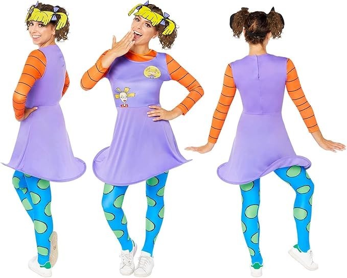 5x Nickelodeon Rugrats Angelica Kostüm Größe S Karneval Fasching Verkleidung