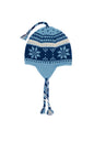 Strickmütze Nepal Blau Mütze Strick Wolle Wintermütze Strickbeanie Wollmütze
