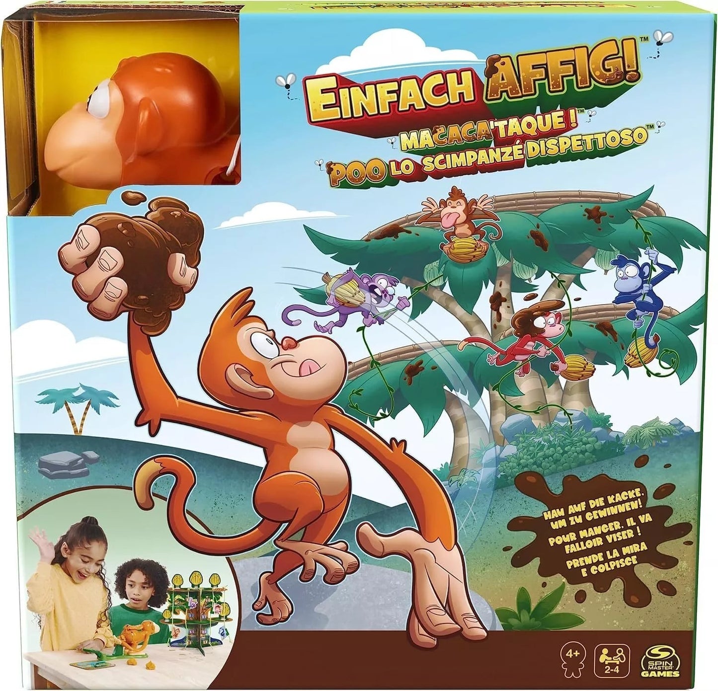 Einfach Affig Spin Master 6068697 Gesellschaftsspiel Kinderspiel 2-4 Spieler