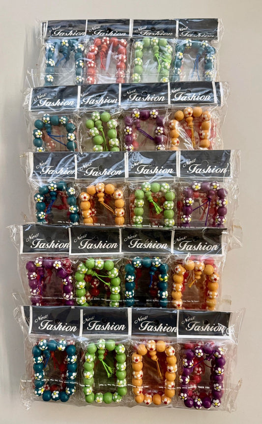 Karton mit min. 45 Armbänder Blumen Restposten Posten A Ware Aktion Top