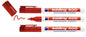 3x Edding 400 Rot Permanentmarker 1 mm Marker Stift Wasserfest Fein Rundspitze