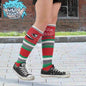 Socken Rot/Grün Monster Strümpfe Kniestrümpfe Baumwolle Kinder Unisex One Size