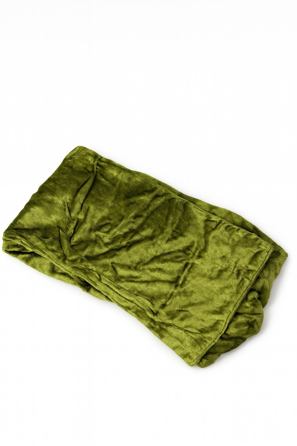 Schal Grün Samt Rechteck Halstuch Samtschal Tuch Retro Vintage Modeaccessoire