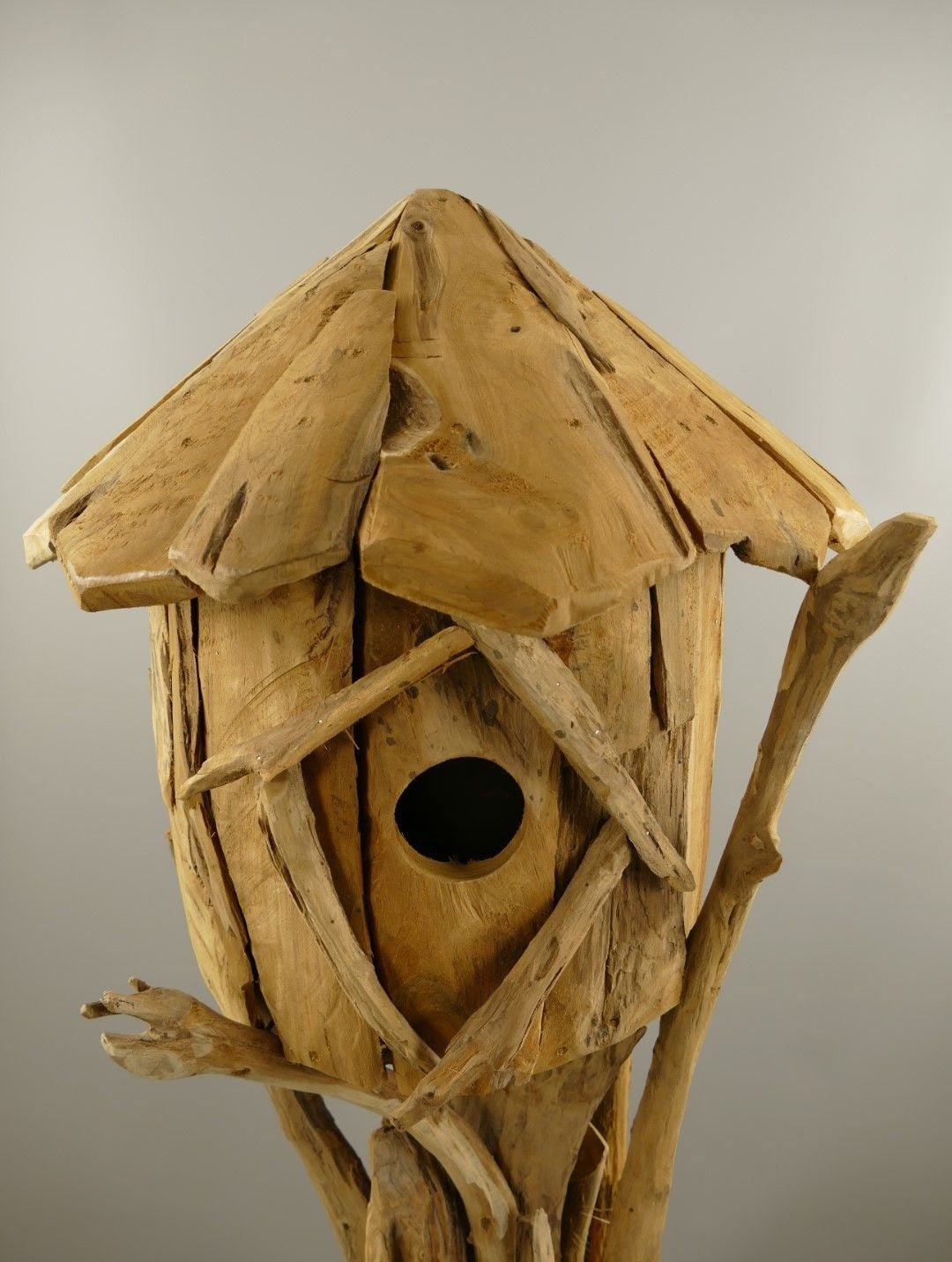 150 cm Garten Vogelhaus Vogelhäuschen Holz Naturholz