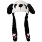 LED Licht Mütze Panda Lustige Wackelohren Plüsch Fasching Mütze Bewegliche Ohren