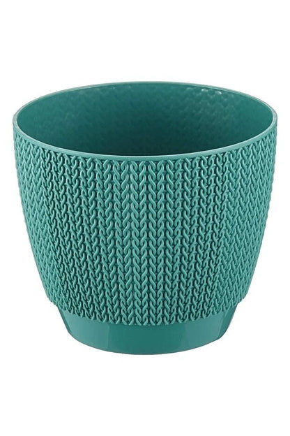 5x Blumentöpfe Grün Ø 21,6 x 19,2 cm - 5 L Pflanztopf Übertopf Blumentopf Topf