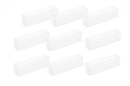 9er Set Schachtel Transparent Geschenkverpackung Geschenkebox Box 25x7x7 cm