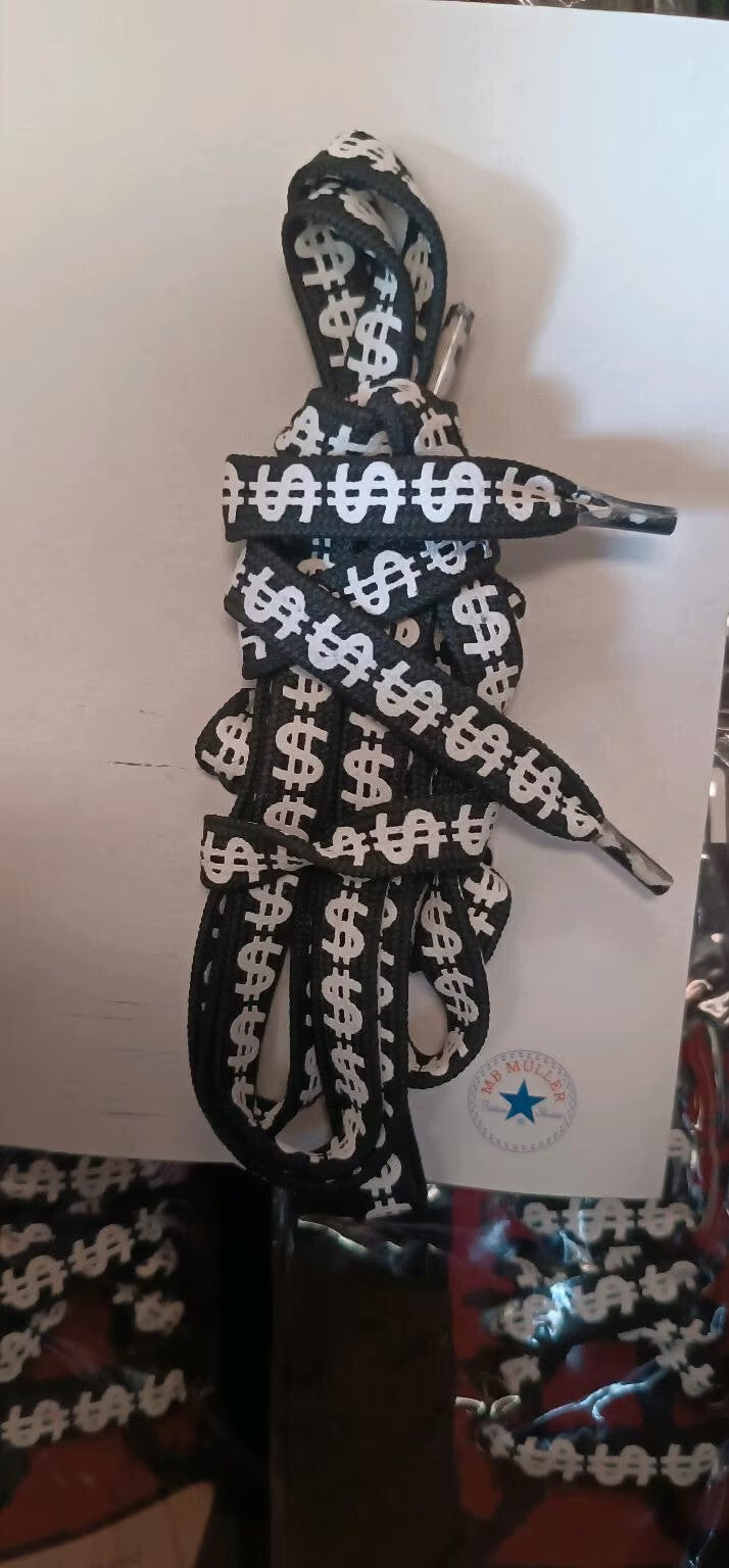 1 Karton Schnürsenkel Dollar Money als Fanartikel aus Lagerräumung