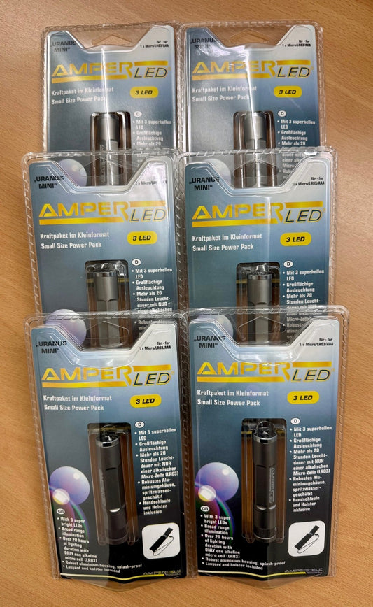 Karton mit min. 6 Taschenlampen Uranus Mini Restposten Posten A Ware Aktion Top