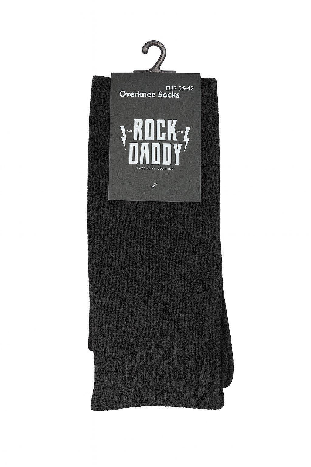 5er Pack Overknee Socken Schwarz Strümpfe Größe 39-42 Overknees Kniestrümpfe