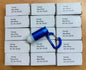 Karton mit min. 15 Taschenlampen/Schlüsselanhänger Blau Restposten Posten Top