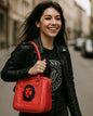 Handtasche Rot Che Guevara Tasche Mode Accessoires Damen Retro Vintage Festival