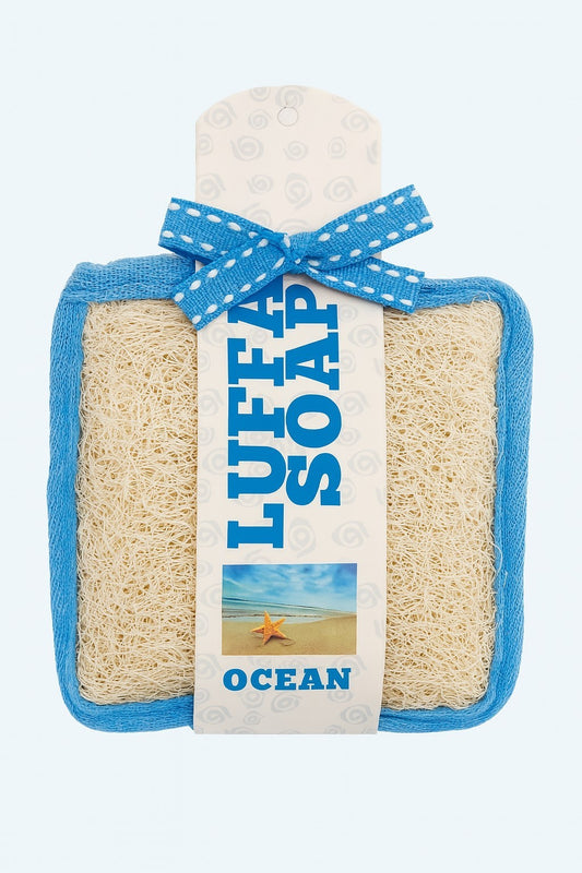 Seife mit Luffa Meeresbrise 100g Bodyscrub Peeling Schwamm Duftseife Handgemacht