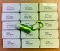 Karton mit min. 15 Taschenlampen/Schlüsselanhänger Grün Restposten Posten Top